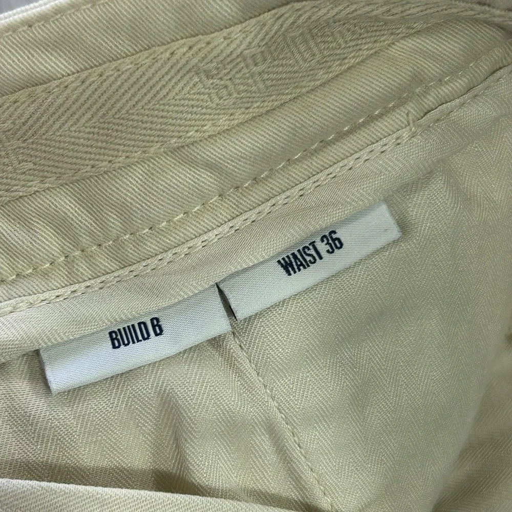 Spoke Pants Mens 36x27 Beige Stretch Chino Regular Fit Straight Casual Everyday